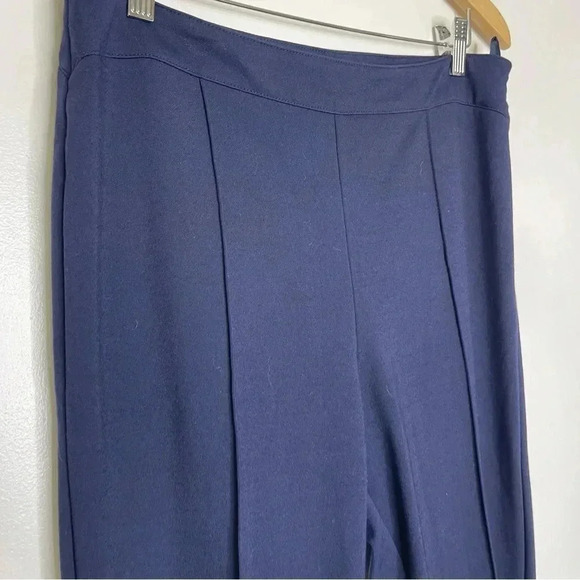 Abby Glass Navy GREGG SKINNY ANKLE PANT NAVY PONTE Zipper Ankle Size 10 - Picture 7 of 9